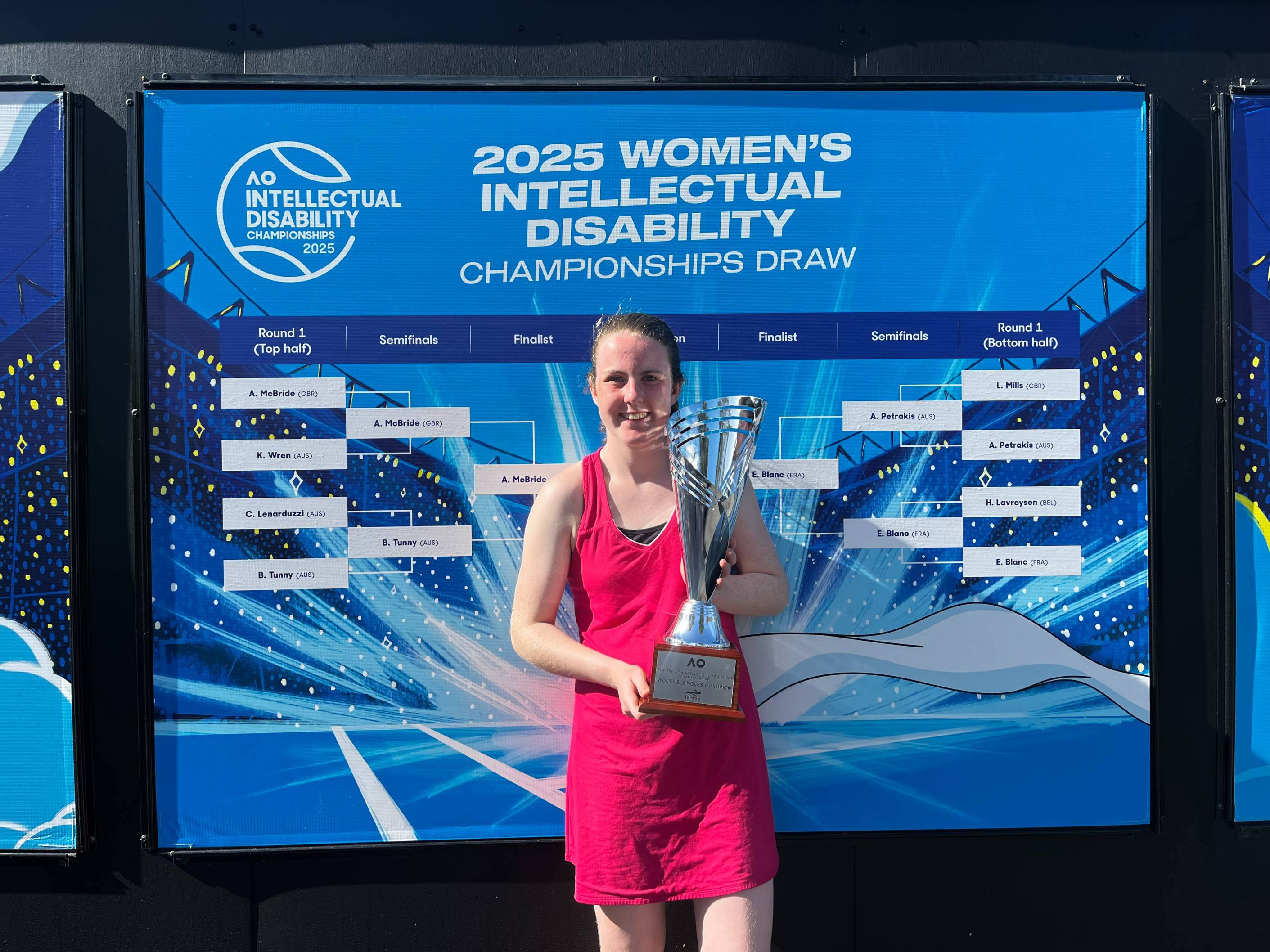 Anna McBride & Fabrice Higgins amongst title winners at the AO25 Intellectual Disability Championships