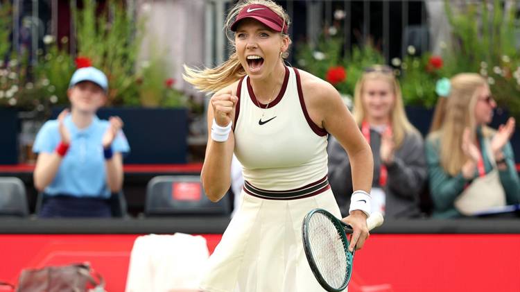 HSBC Championships 2025: Katie Boulter battles past Ajla Tomljanovic in three sets to seal debut win at Queen’s