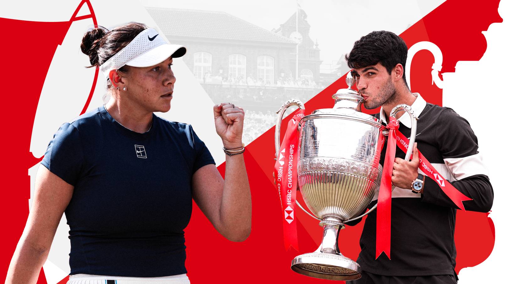 Amanda Anisimova and Carlos Alcaraz announced for the 2026 HSBC Championships