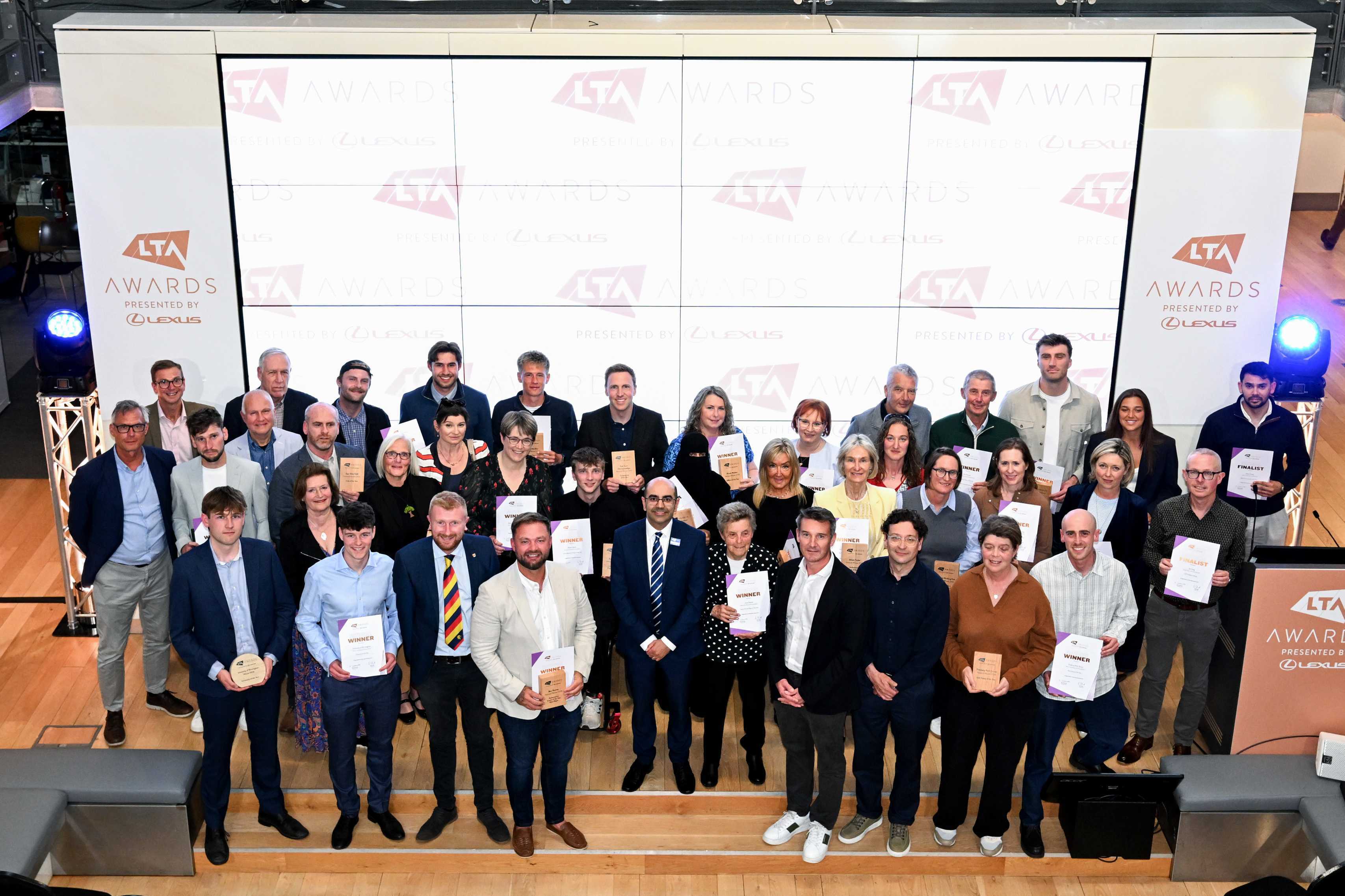 Volunteers, clubs and communities honoured at the 2026 LTA Awards, presented by Lexus