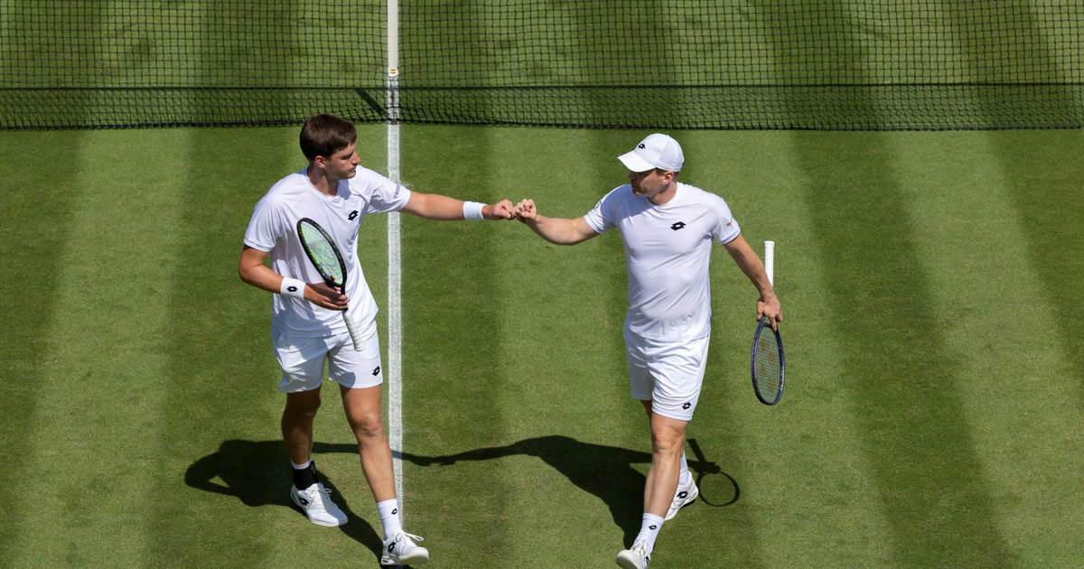 Henry Patten and Harri Heliovaara at Wimbledon