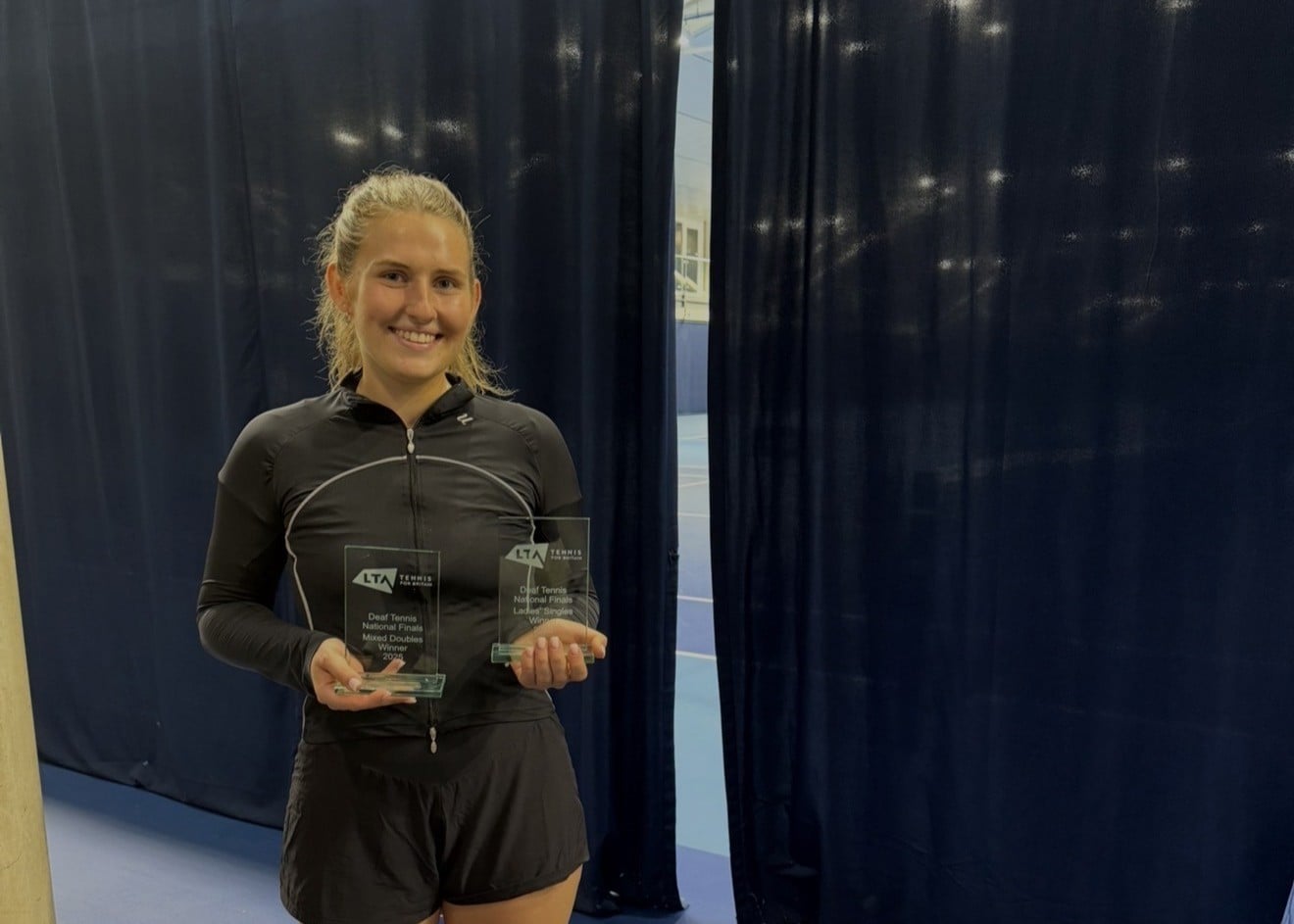 Gabby Tarasovaite reflects on the impact tennis has had on her life and the importance of the LTA deaf tennis pathway