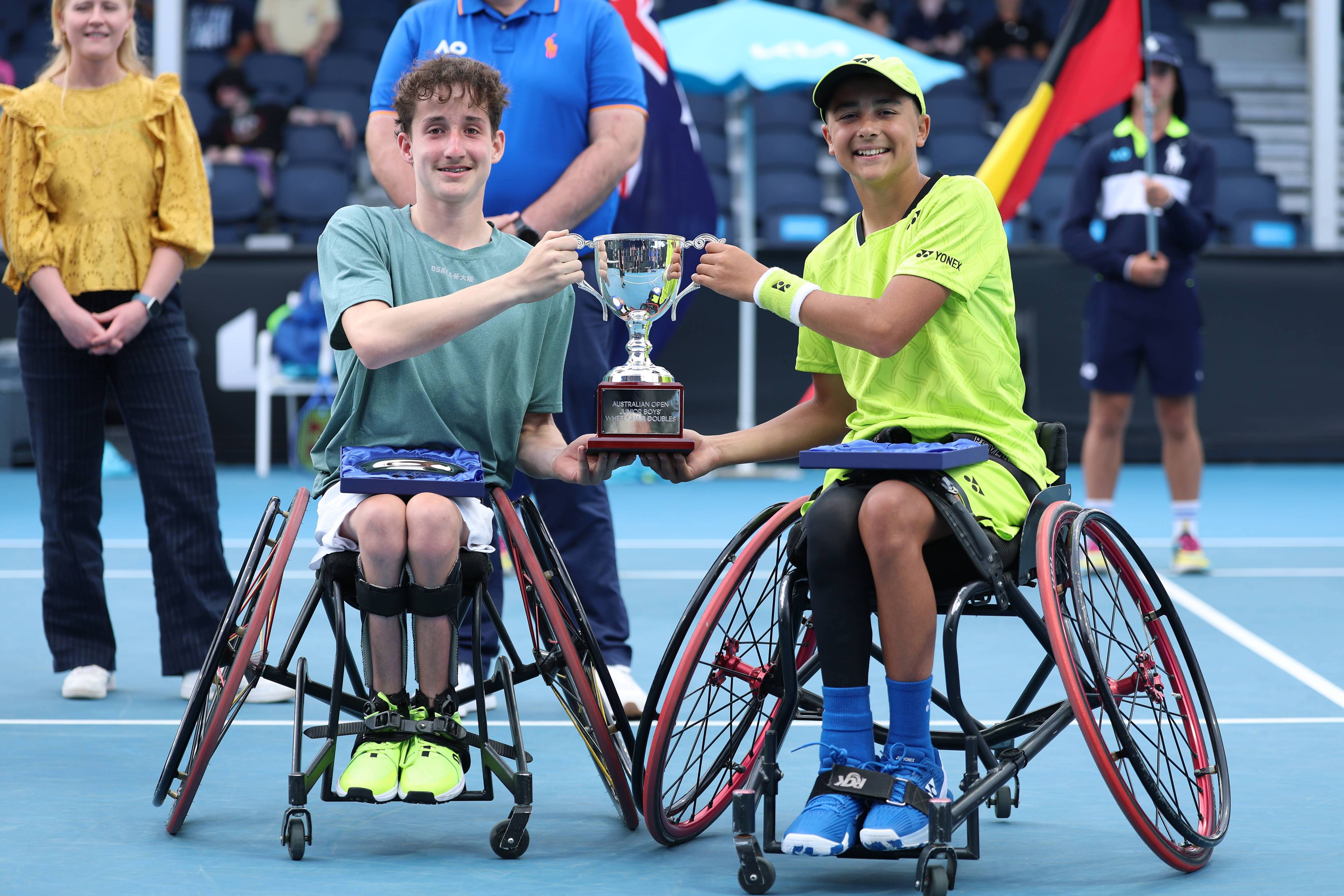 Australian Open 2026: Lucas de Gouveia & Lucy Foyster win junior doubles titles as Andy Lapthorne finishes runner-up