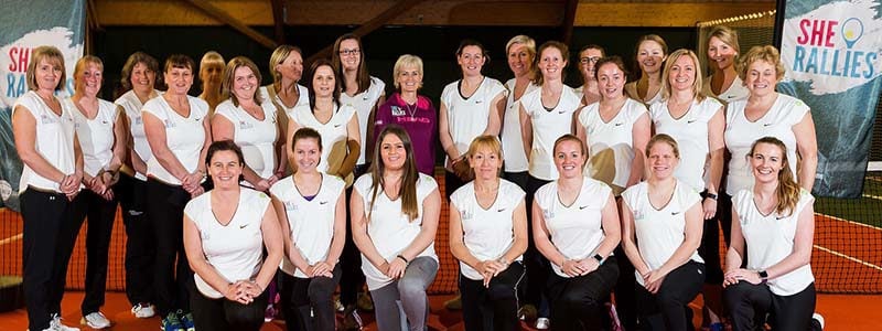 Group of women with Judy Murray