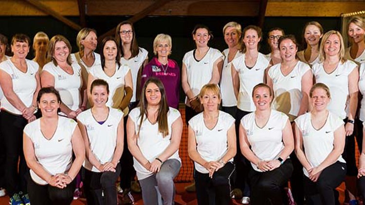 Group of women with Judy Murray