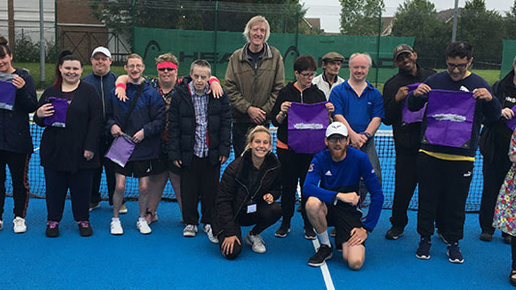 The No barriers tennis programme at the Riverside tennis club in Bedfordshire