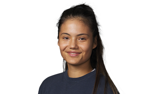 A headshot of British tennis player Emma Raducandu.