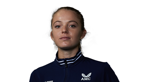 A headshot of British tennis player Katie Swan.