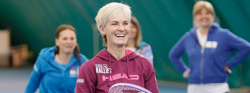 Judy Murray laughing at 2017 She Rallies Activator Training