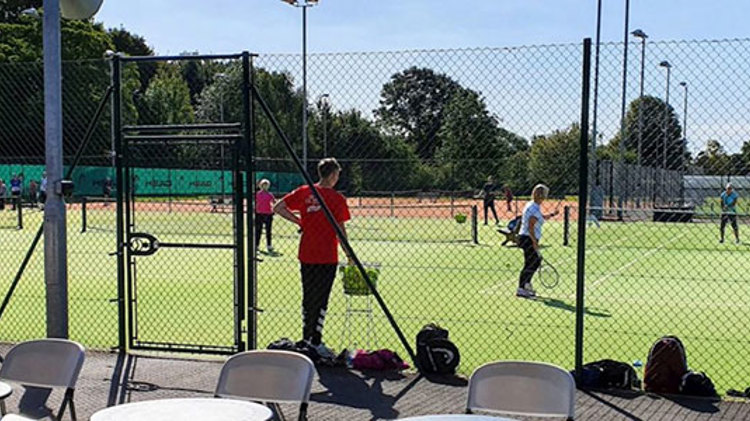 The outdoor courts at Grantham