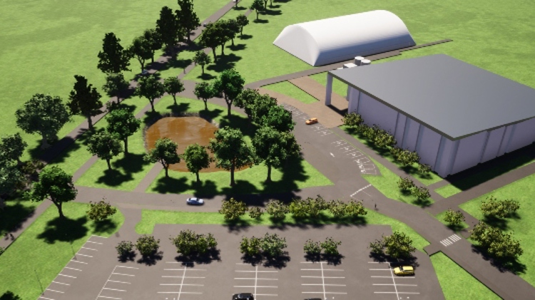 The proposed look for the new four-court facility in Elgin at the Moray Sports Centre